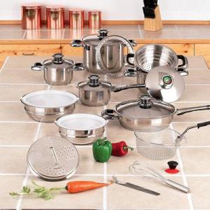chef-apos-s-secret-reg-22pc-12-element-super-set-with-high-quality-stainless-steel-and-extra-large-11-frypan
